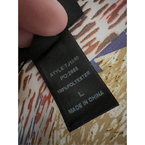 New GlGIO Kimono rainbow leopard print striped pattern with bat sleeves - Picture 4 of 14